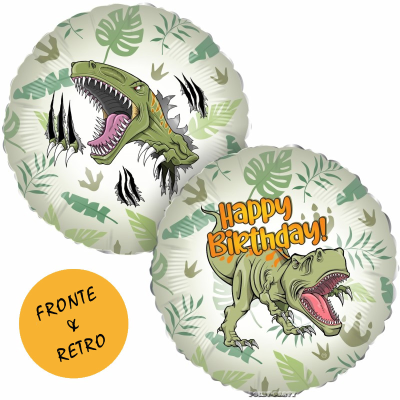 palloncino dinosauro happy birthday