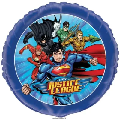 Superman, Flash, Acquaman, Lanterna Verde e Batman palloncino