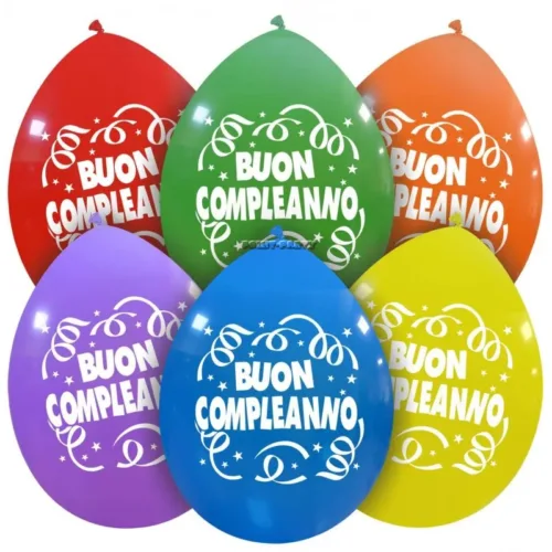 PALLONCINI BUON COMPLEANNO DA APPENDERE