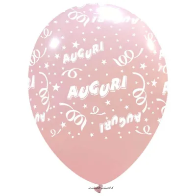 PALLONCINI AUGURI 12 INCH. CF. 100 PZ. - immagine 2