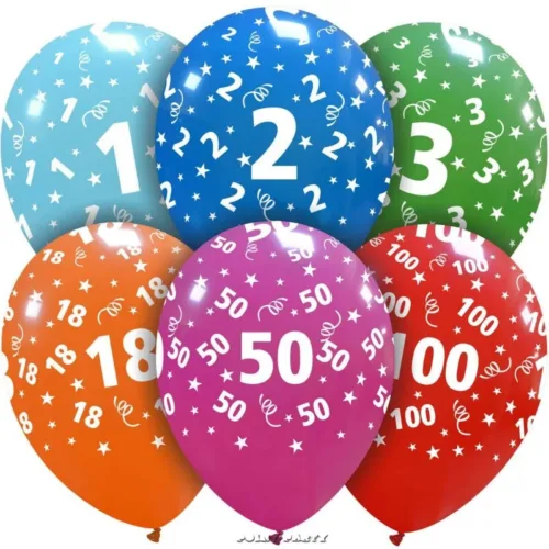 PALLONCINI NUMERI A SCELTA