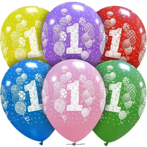 PALLONCINI 1° COMPLEANNO BALLOONS