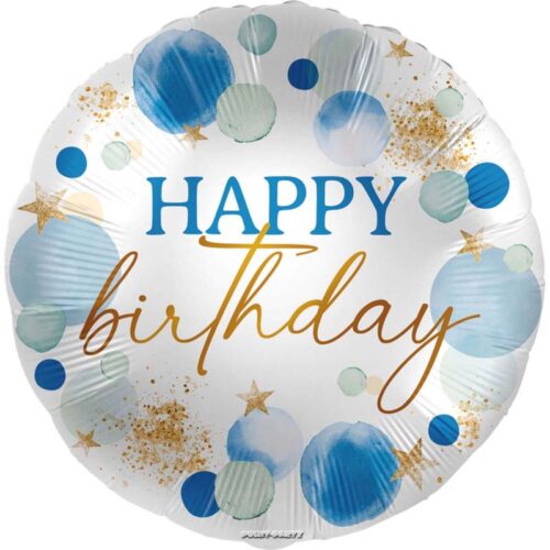palloncino compleanno fortunato blu