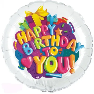 PALLONCINO HAPPY BIRTHDAY CUORE 18 INCH. - immagine 2
