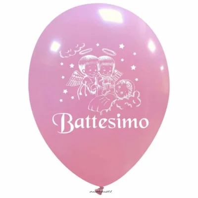PALLONCINI BATTESIMO ANGIOLETTI P 12 INCH. CF. 100 PZ. - immagine 2