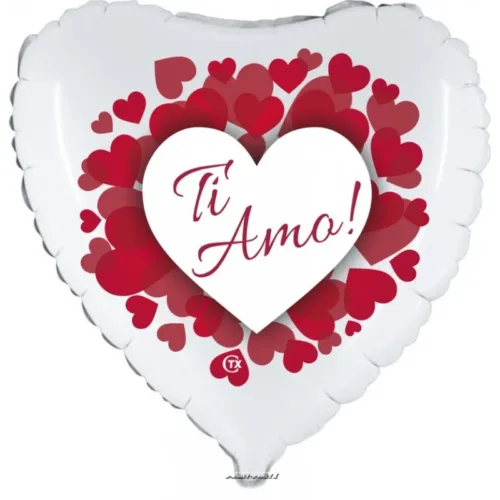 PALLONCINO CUORE 18 inch. TI AMO CUORICINI