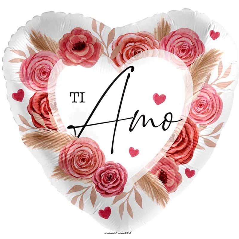 palloncino san valentino cuore ti amo rose