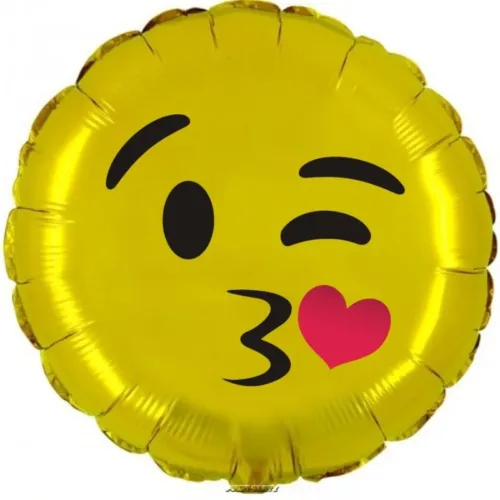 PALLONCINO 18 inch. EMOJI BACIO
