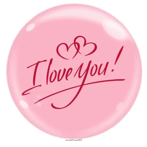 PALLONCINO BUBBLE 18 INCH. I LOVE YOU