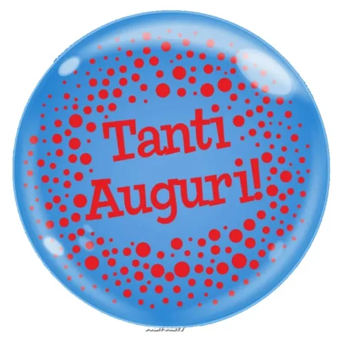 PALLONCINO TANTI AUGURI BUBBLE 18 INCH.
