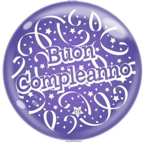 PALLONCINO BUON COMPLEANNO BUBBLE 24 INCH.
