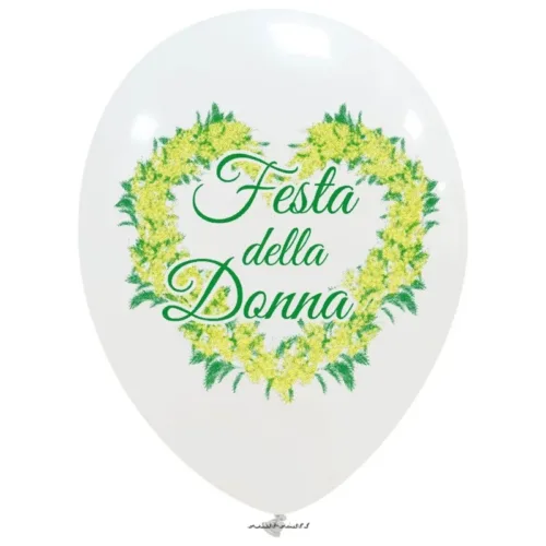 PALLONCINI FESTA DELLA DONNA MIMOSA 12 INCH. CF. 100 PZ.