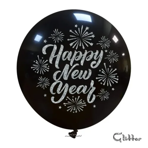 PALLONCINI HAPPY NEW YEAR GLITTER 24 INCH. P CF. 1 PZ.