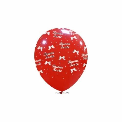 PALLONCINI BUONE FESTE 5,5 INCH. P CF. 100 PZ.