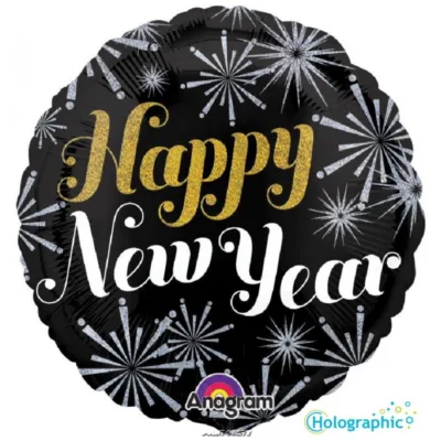 PALLONCINO HAPPY NEW YEAR VITALITY MYLAR 18 INCH.