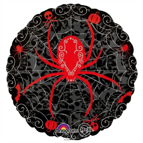 PALLONCINO HALLOWEEN RAGNO ROSSO