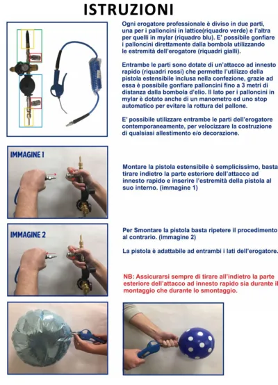 EROGATORE GAS ELIO PROFESSIONALE LATTICE + MYLAR - immagine 2
