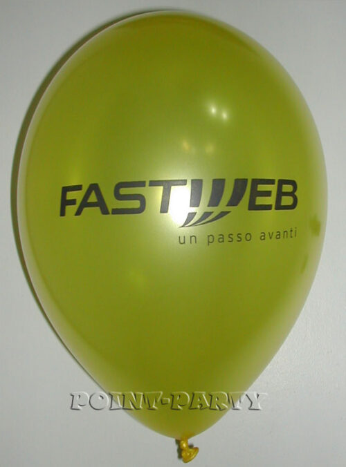 palloncini biodegradabili 11 inch. metallizzati con stampa pubblicitaria personalizzata