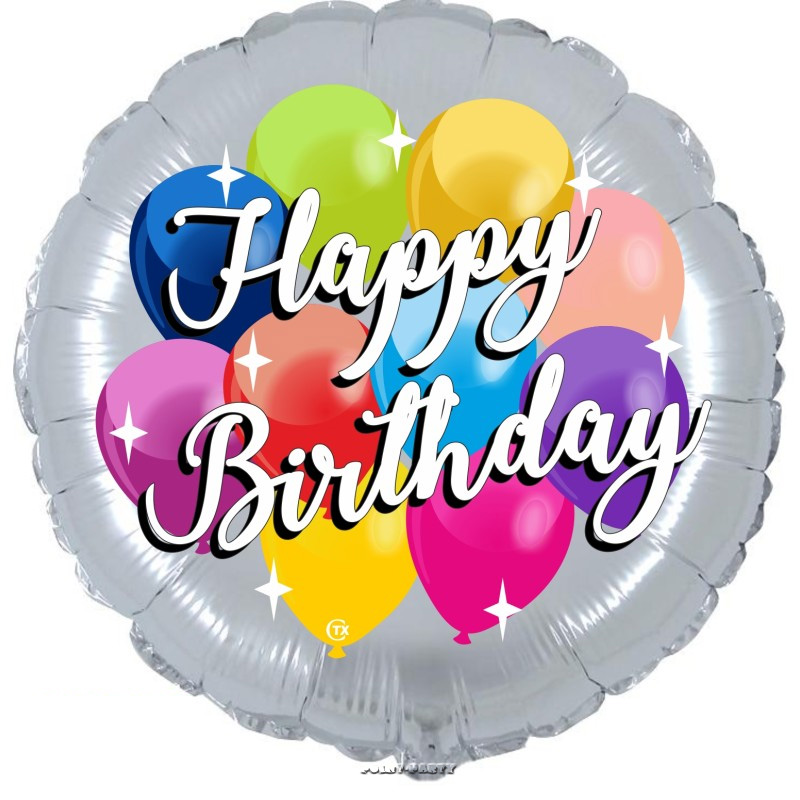 PALLONCINO MYLAR 18 INCH. HAPPY BIRTHDAY – Palloncini e Accessori!