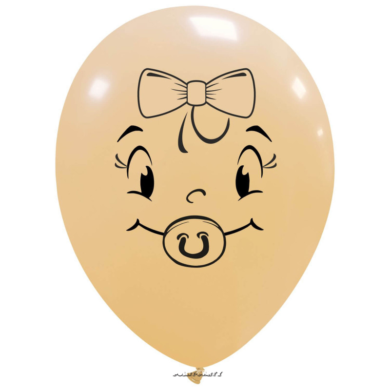 viso faccia bimba palloncino