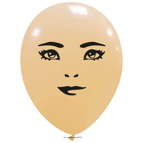 viso faccia donna palloncino