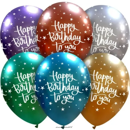 PALLONCINI HAPPY BIRTHDAY TO YOU CROME