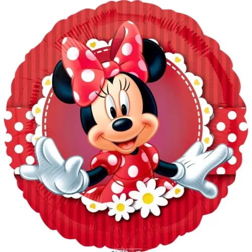PALLONCINO MINNIE IN RED 18 INCH.