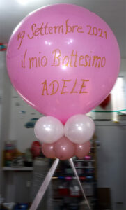 palloncino gigante personalizzato glitter