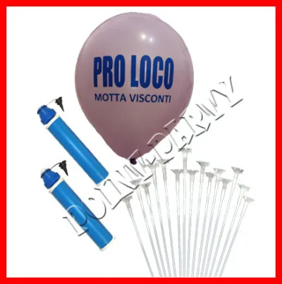 kit 100 palloncini pubblicitari