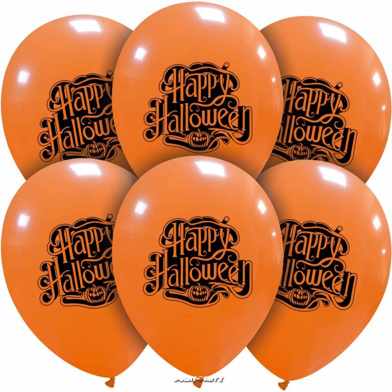 PALLONCINI HALLOWEEN ZUCCHE SIMPATICHE - immagine 2
